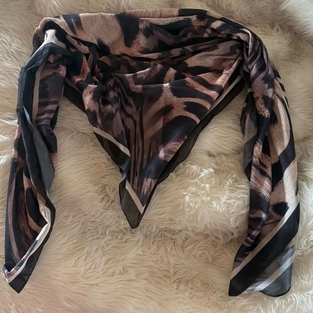 Animal print scarf